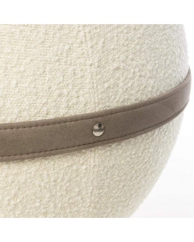 Sitting ball Bloon Bouclette Cotton white - Chair ball yoga excercise balance ball chair for office