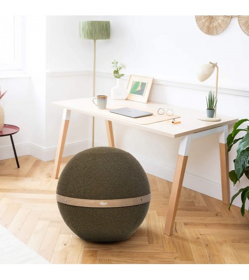 Sitting ball Bloon Bouclette Forest Green - Chair ball yoga excercise balance ball chair for office