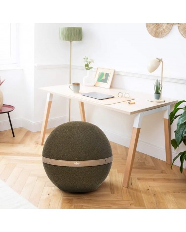 Sitting ball Bloon Bouclette Forest Green - Chair ball yoga excercise balance ball chair for office