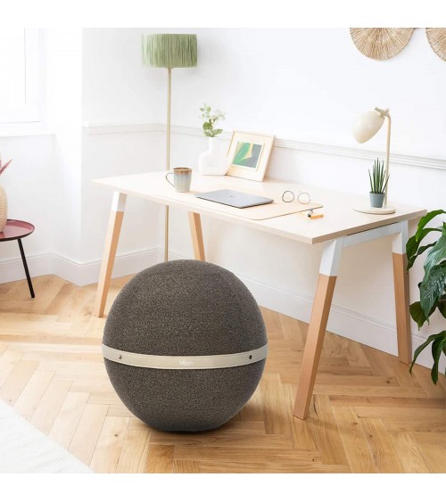 Sitting ball Bloon Bouclette pebble grey - Chair ball yoga excercise balance ball chair for office