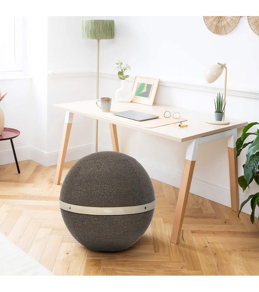 Bloon Bouclette kiesel grau - Sitzball Büro Bloon Paris Büro vluv Sitzbälle gut für rücken kaufen