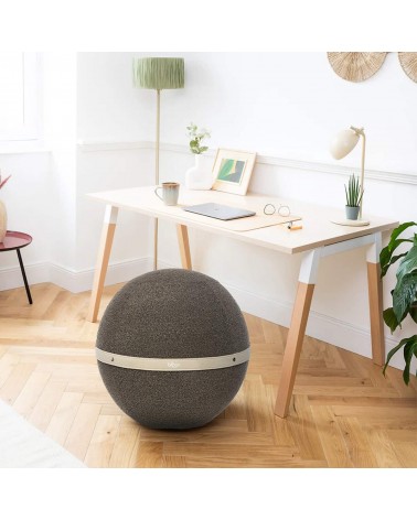 Sitting ball Bloon Bouclette pebble grey - Chair ball yoga excercise balance ball chair for office