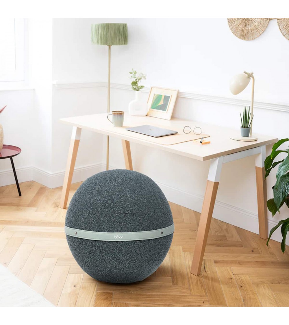 Palla Bloon Bouclette Granito - Sedia ufficio ergonomica Bloon Paris palla da seduta pouf gonfiabile
