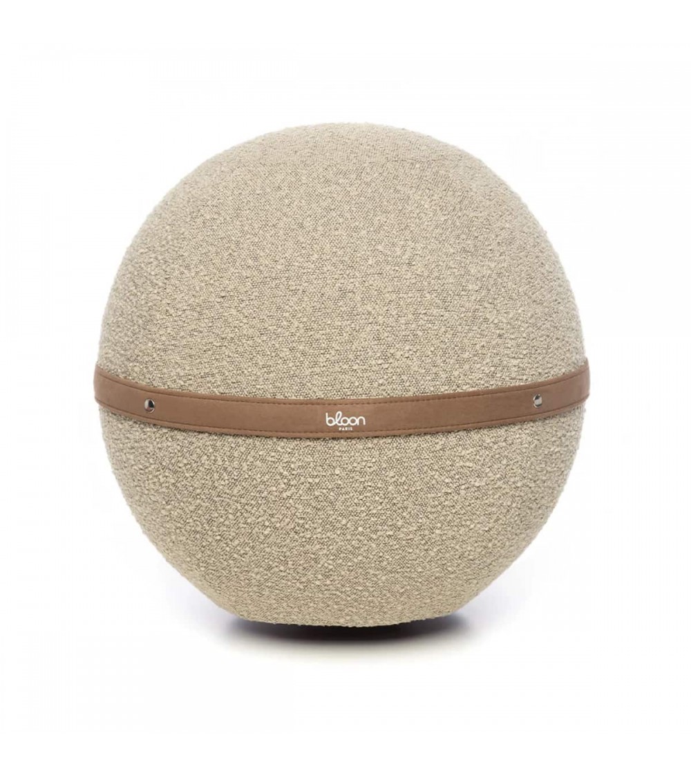 Palla Bloon Bouclette Sabbia - Sedia ufficio ergonomica Bloon Paris palla da seduta pouf gonfiabile