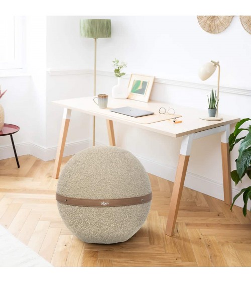 Palla Bloon Bouclette Sabbia - Sedia ufficio ergonomica Bloon Paris palla da seduta pouf gonfiabile