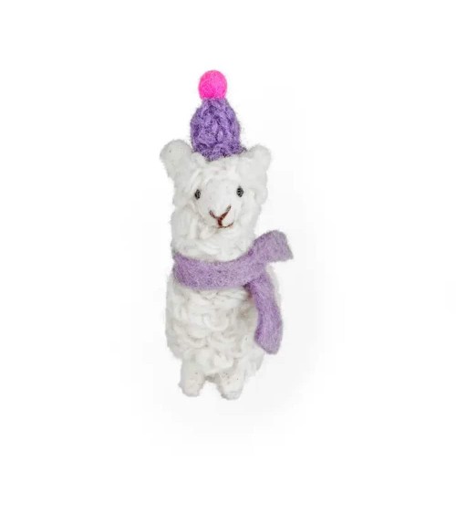 Alpaca - Cool Handcrafted Keychain Felt so good original gift idea switzerland
