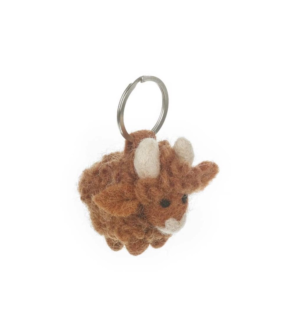 Vache des Highlands - Porte clés original Felt so good idée cadeau original suisse
