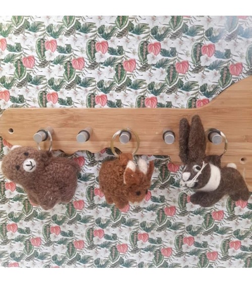 Vache des Highlands - Porte clés original Felt so good idée cadeau original suisse