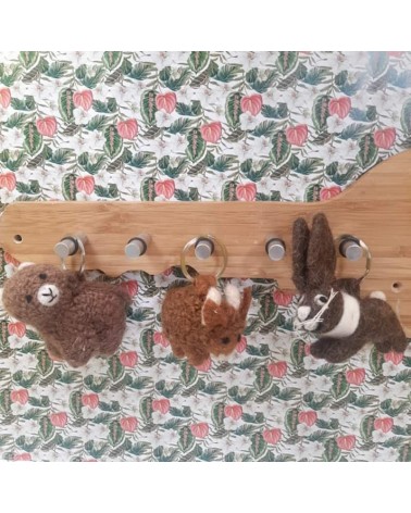 Vache des Highlands - Porte clés original Felt so good idée cadeau original suisse