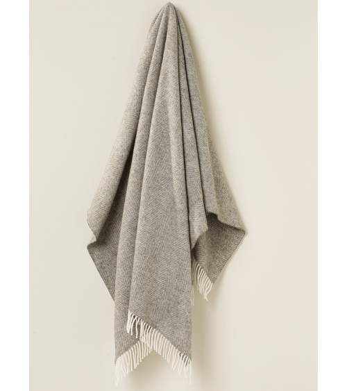 Plaid HERRINGBONE XL Grigio Vintage - Coperta per divano, Copriletto Bronte by Moon plaid per divano in lana coperta morbida ...