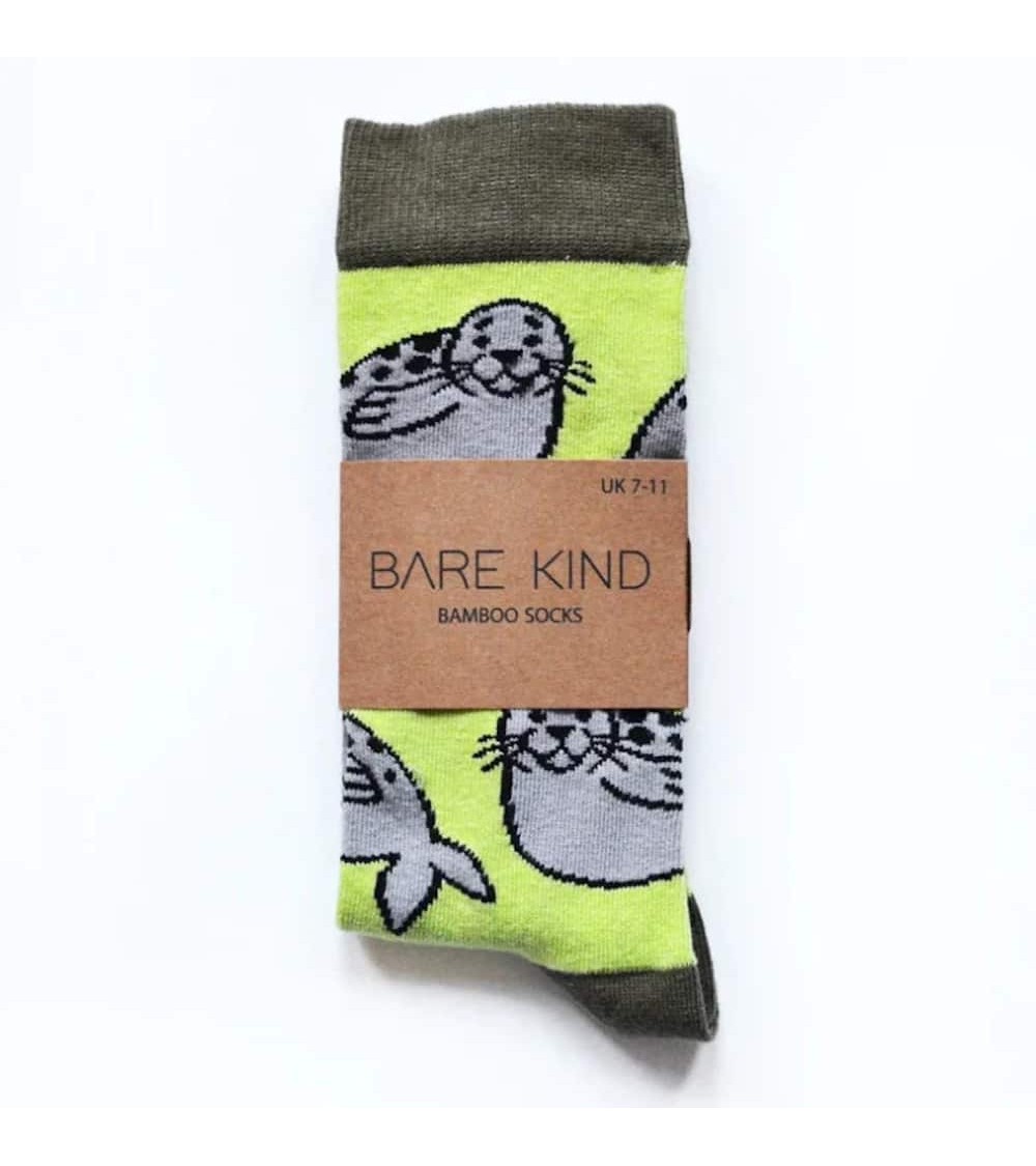 Sauvez les phoques - Chaussettes en bambou Bare Kind jolies pour femme originales pour homme chausset rigolotes drole Suisse