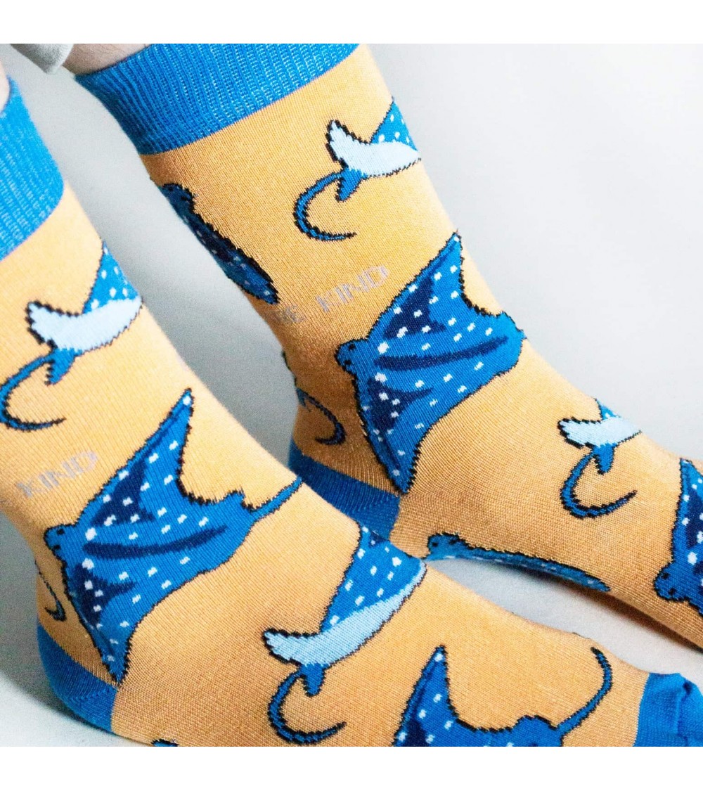Sauvez les raies - Chaussettes en bambou Bare Kind jolies pour femme originales pour homme chausset rigolotes drole Suisse