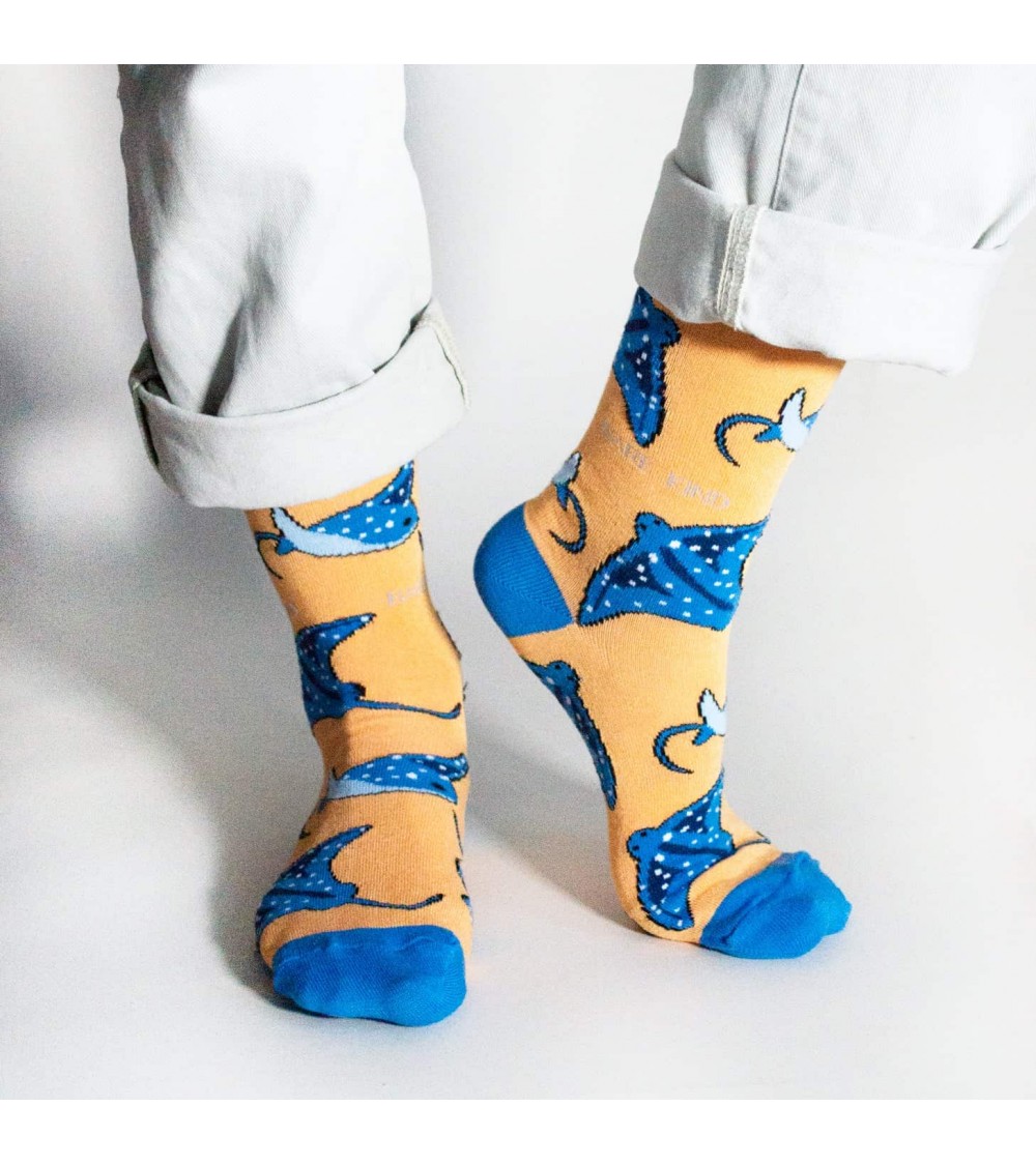 Rette die Rochen - Bambus Socken Bare Kind socke kuschelsocken für damen lustig herren farbige coole socken