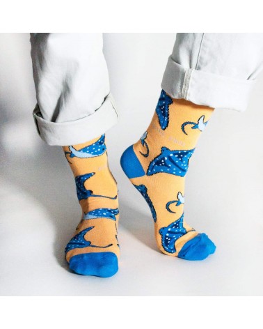 Save the rays - Bamboo Socks Bare Kind funny crazy cute cool best pop socks for women men