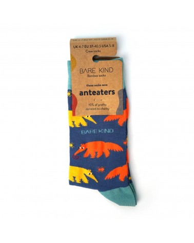 Sauvez les fourmiliers - Chaussettes en bambou Bare Kind jolies pour femme originales pour homme chausset rigolotes drole Suisse