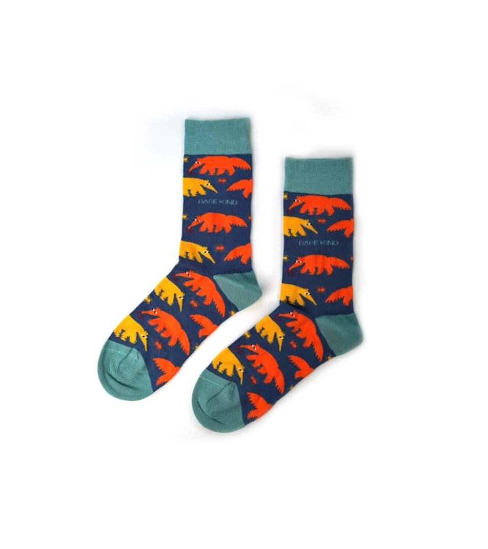 Save the anteaters - Bamboo Socks Bare Kind funny crazy cute cool best pop socks for women men
