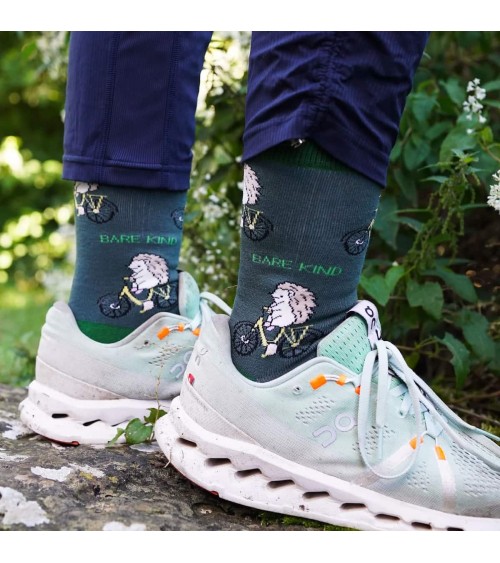 Save the hedgehogs - Bamboo Socks Bare Kind funny crazy cute cool best pop socks for women men