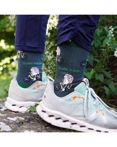 Save the hedgehogs - Bamboo Socks Bare Kind funny crazy cute cool best pop socks for women men