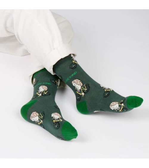 Save the hedgehogs - Bamboo Socks Bare Kind funny crazy cute cool best pop socks for women men
