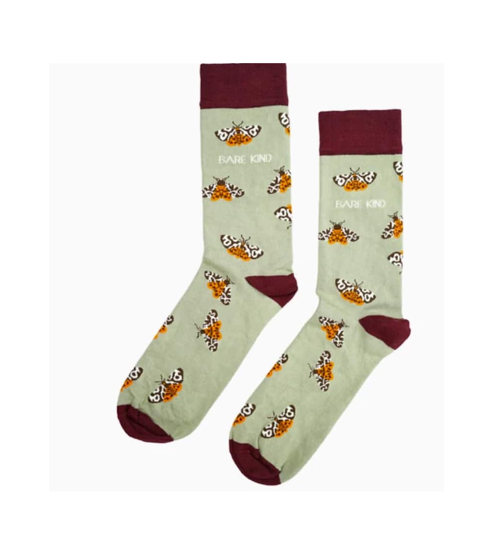 Save the tiger moths - Bamboo Socks Bare Kind funny crazy cute cool best pop socks for women men