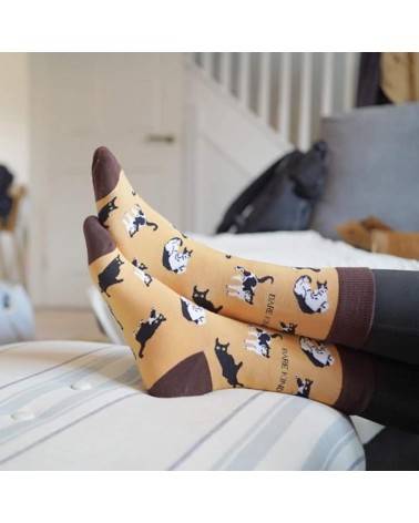 Save the cats - Bamboo Socks Bare Kind funny crazy cute cool best pop socks for women men