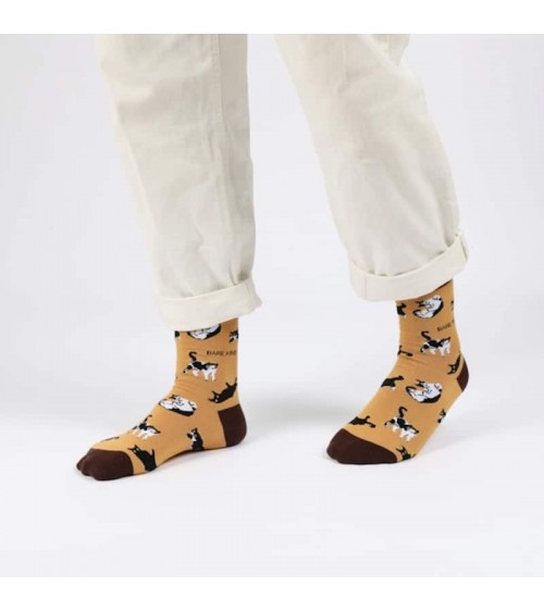 Save the cats - Bamboo Socks Bare Kind funny crazy cute cool best pop socks for women men