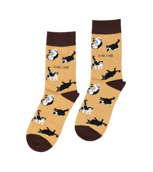 Save the cats - Bamboo Socks Bare Kind funny crazy cute cool best pop socks for women men