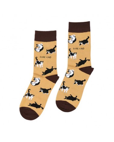 Save the cats - Bamboo Socks Bare Kind funny crazy cute cool best pop socks for women men
