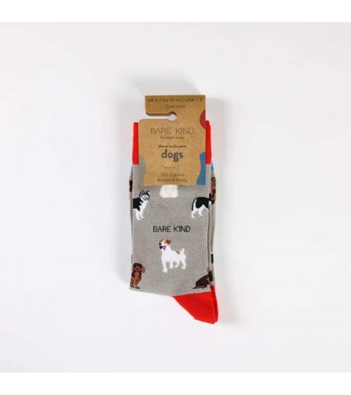 Save the dogs - Bamboo Socks Bare Kind funny crazy cute cool best pop socks for women men