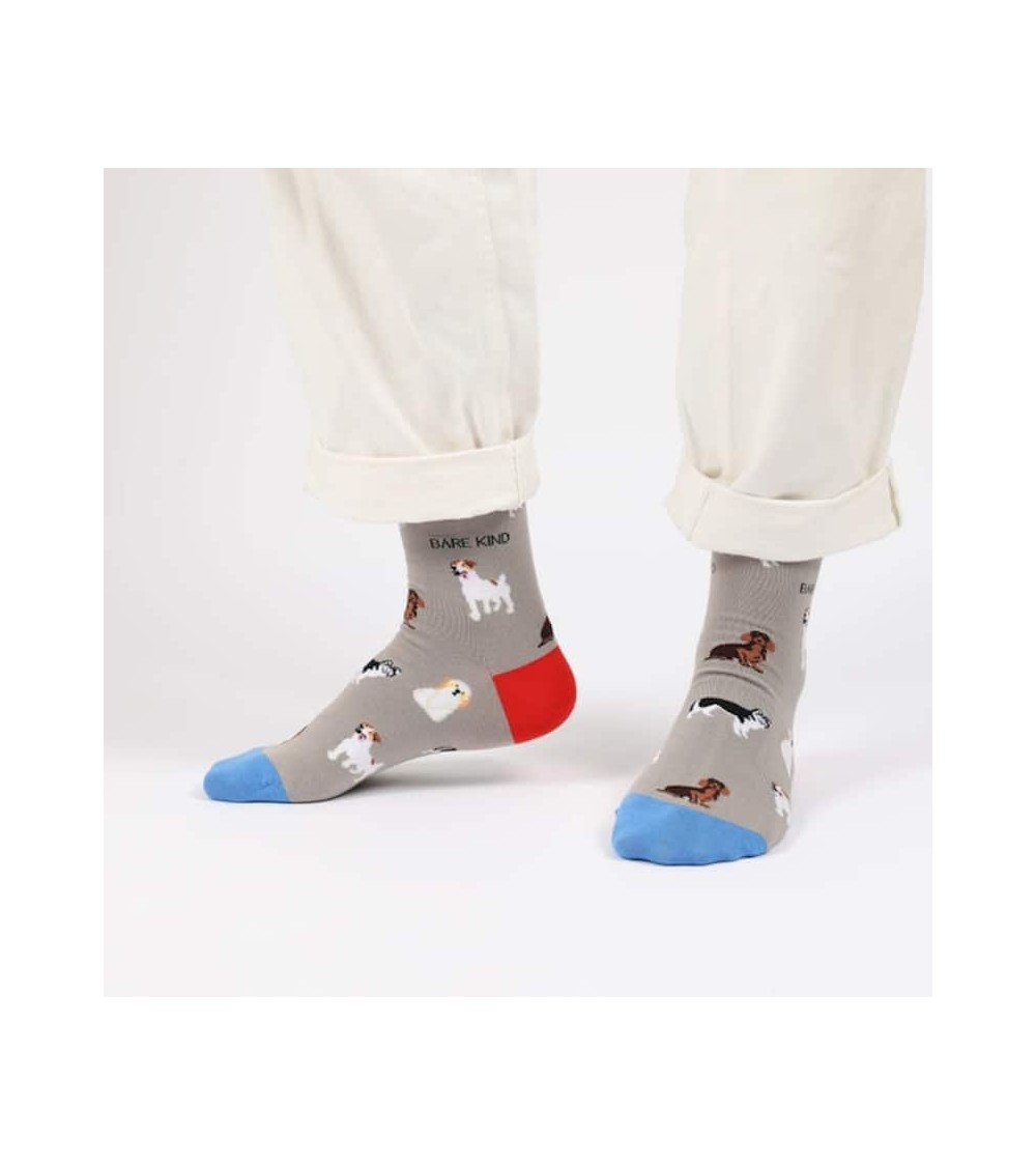 Save the dogs - Bamboo Socks Bare Kind funny crazy cute cool best pop socks for women men