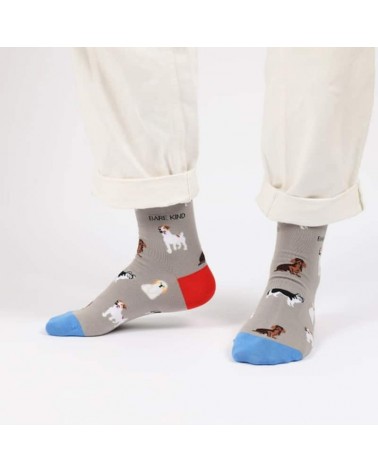 Save the dogs - Bamboo Socks Bare Kind funny crazy cute cool best pop socks for women men