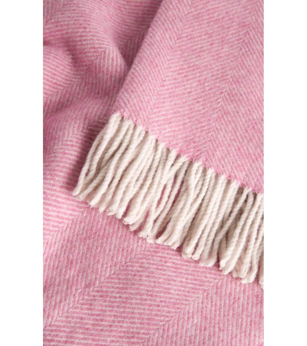 Plaid HERRINGBONE XL rosa pallido - Coperta per divano, Copriletto Bronte by Moon plaid per divano in lana coperta morbida le...