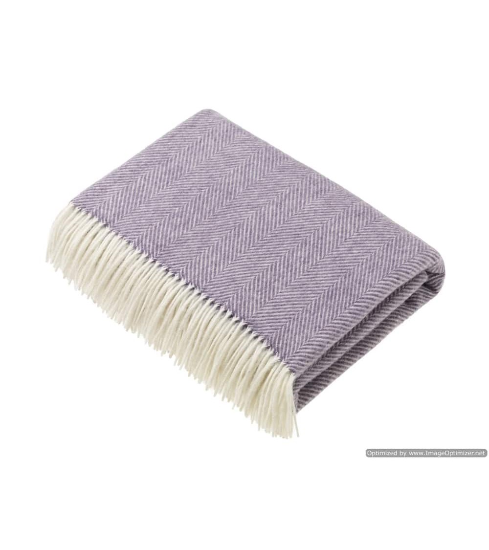 Plaid HERRINGBONE XL Lavanda - Coperta per divano, Copriletto Bronte by Moon plaid per divano in lana coperta morbida letto m...