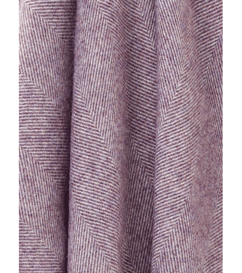 Wolldecke HERRINGBONE XL Lavandel - Kuscheldecke, Bettdecke Bronte by Moon Schafwolldecke warme Woll Decken Sofa wohndecke ka...