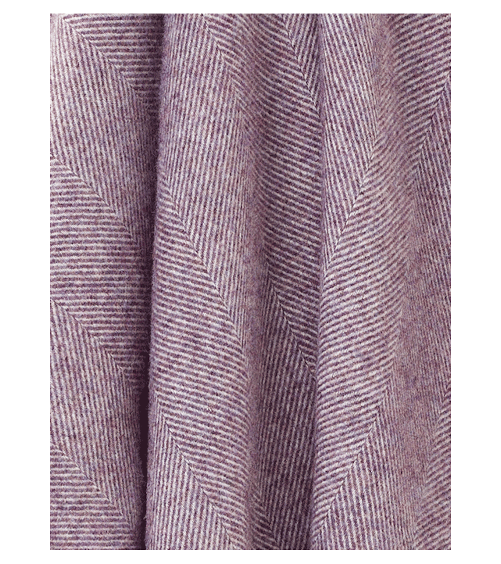 Plaid HERRINGBONE XL Lavanda - Coperta per divano, Copriletto Bronte by Moon plaid per divano in lana coperta morbida letto m...