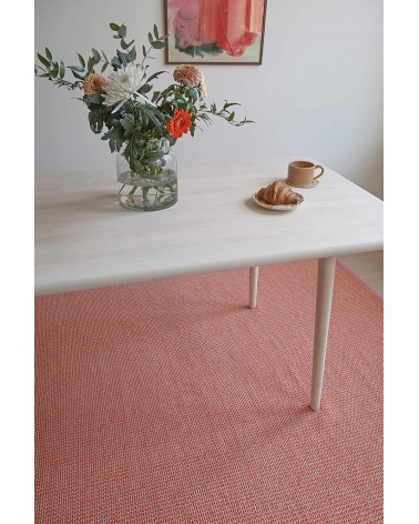Benny Orange - Vinyl Rug Brita Sweden cool vinyl rugs runner for kitchen washable outdoor rugs