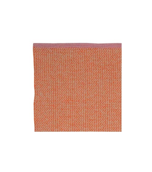 Benny Orange - Tapis vinyle tissé Brita Sweden tapis scandinave en vinyle lavable en machine de cuisine exterieur salon couloir