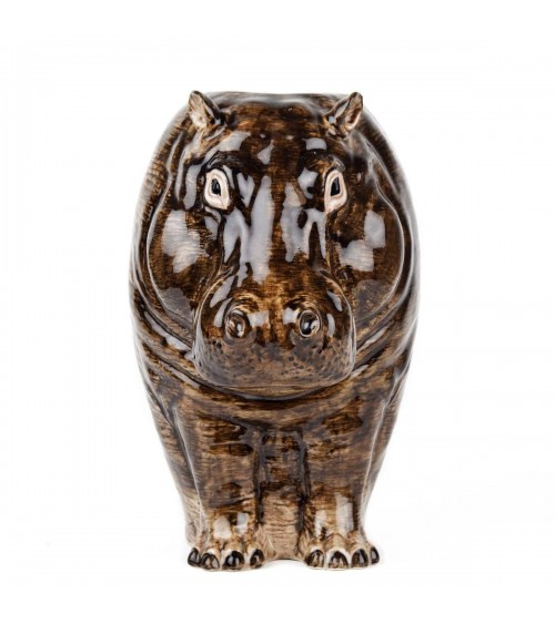 Ippopotamo - Grande vaso per fiori Quail Ceramics vasi eleganti per interni per fiori decorativi design kitatori svizzera