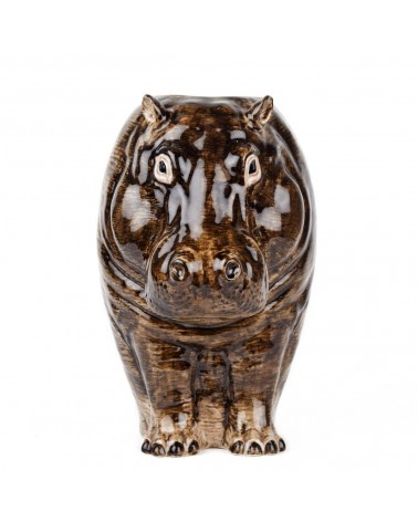 Ippopotamo - Grande vaso per fiori Quail Ceramics vasi eleganti per interni per fiori decorativi design kitatori svizzera