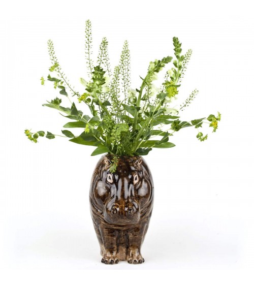 Nilpferd - Grosse Blume Vase Quail Ceramics vasen deko blumenvase blume vase design dekoration spezielle schöne kitatori schw...