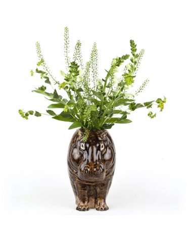 Nilpferd - Grosse Blume Vase Quail Ceramics vasen deko blumenvase blume vase design dekoration spezielle schöne kitatori schw...