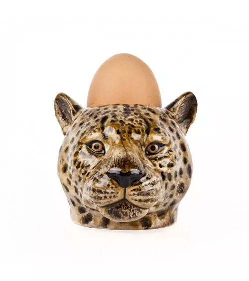Leopard - Egg cup holder Quail Ceramics cute egg cup holder