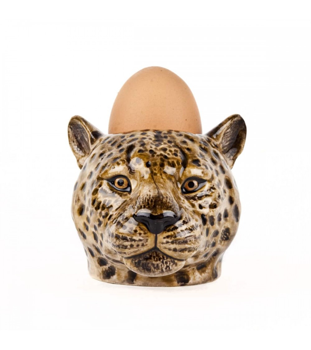 Leopard - Egg cup holder Quail Ceramics cute egg cup holder