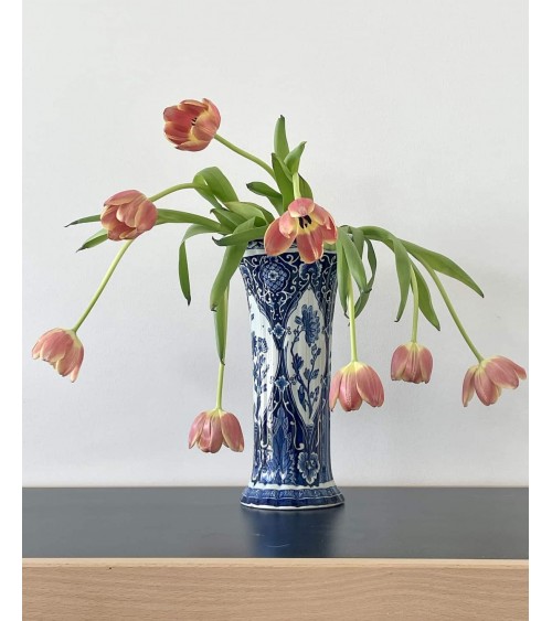 Vaso Blauw Delft's - Boch Belgium per Royal Sphinx kitatori mobili Oggetto di design vintage svizzera
