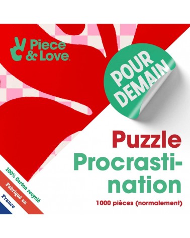 Procrastination - 1000-piece jigsaw puzzle for adults Piece & Love art puzzle jigsaw adult picture puzzles