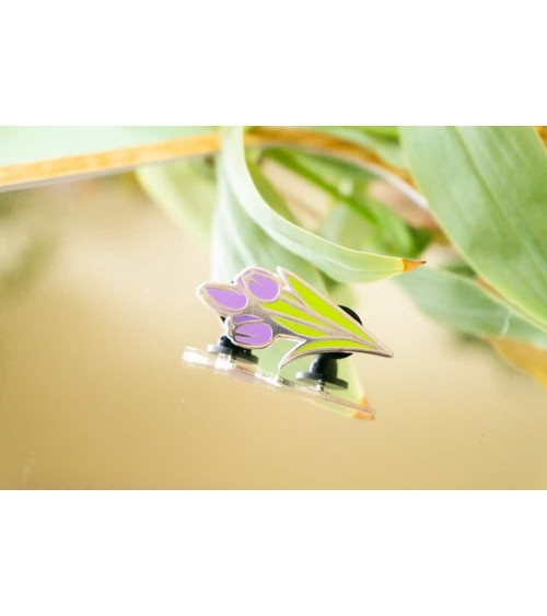 Pin Anstecker - Lila Tulpe Creative Goodie Anstecknadel Ansteckpins pins anstecknadeln kaufen