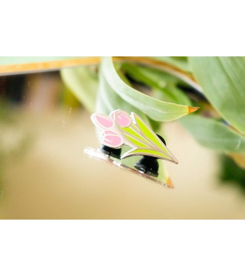 Enamel Pin - Pink tulip Creative Goodie broches and pins hat pin badges collectible