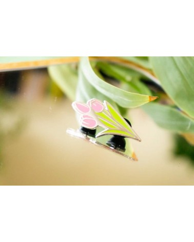 Enamel Pin - Pink tulip Creative Goodie broches and pins hat pin badges collectible