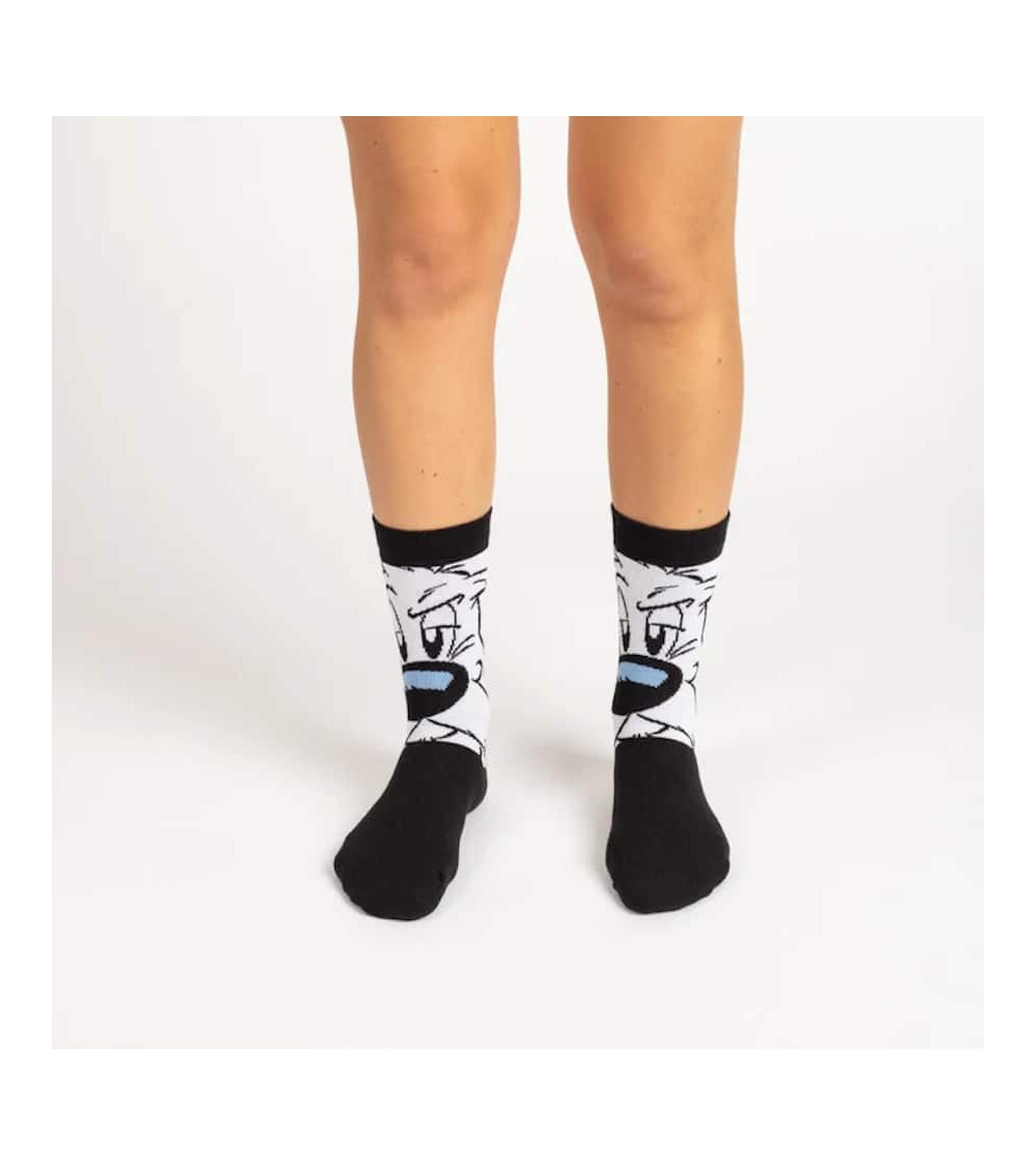 Calze Idefix - Calzini neri Asterix e Obelix Label Chaussette calze da uomo per donna divertenti simpatici particolari