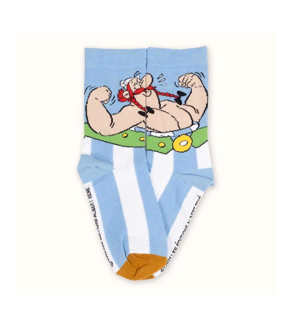 Obelix - Chaussettes Asterix et Obelix Label Chaussette jolies pour femme originales pour homme chausset rigolotes drole Suisse